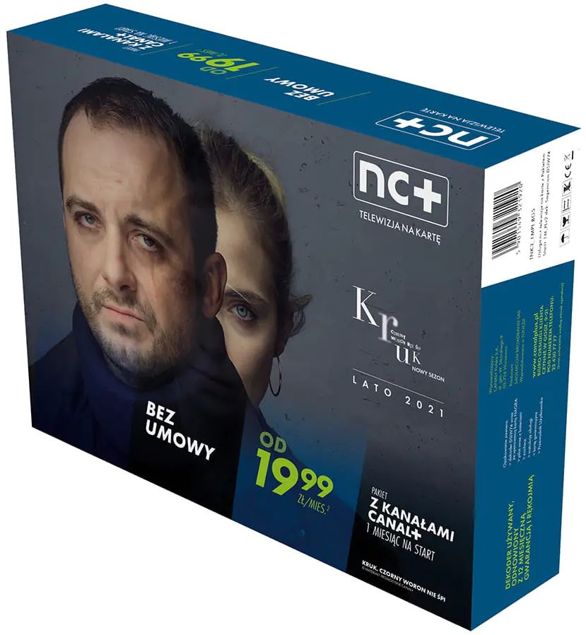 Dekodér Tuner Sat Prepaid Canal+ 1msc Televizní nabíjecí karta bez smlouvy