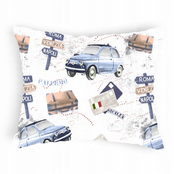 

Poszewka na poduszkę fiat samochody 40x60 cm