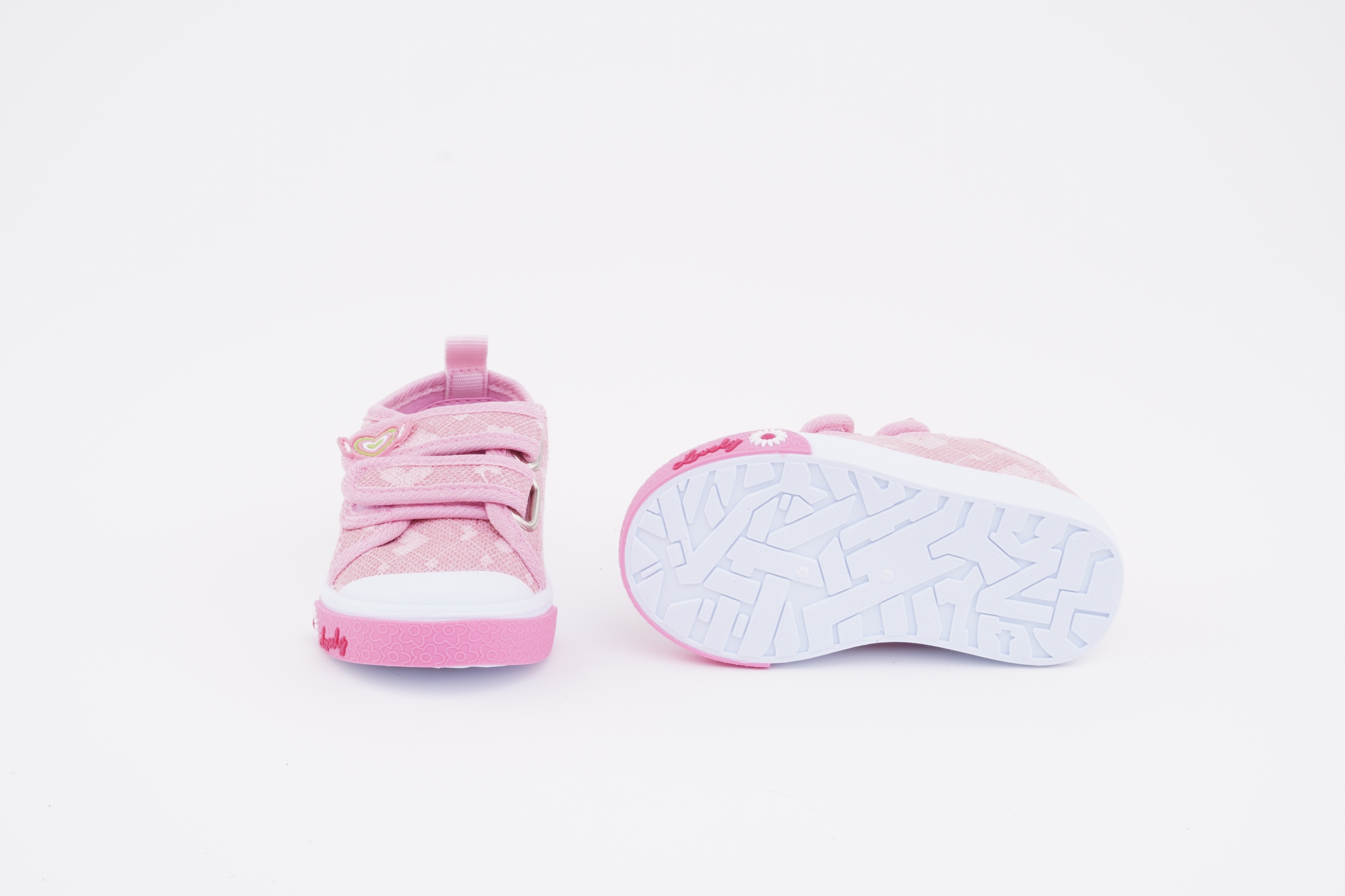 TRAMPKI DZIECIĘCE LOVELY SERDUSZKA RÓŻOWE 25r. 520902 Kolor różowy