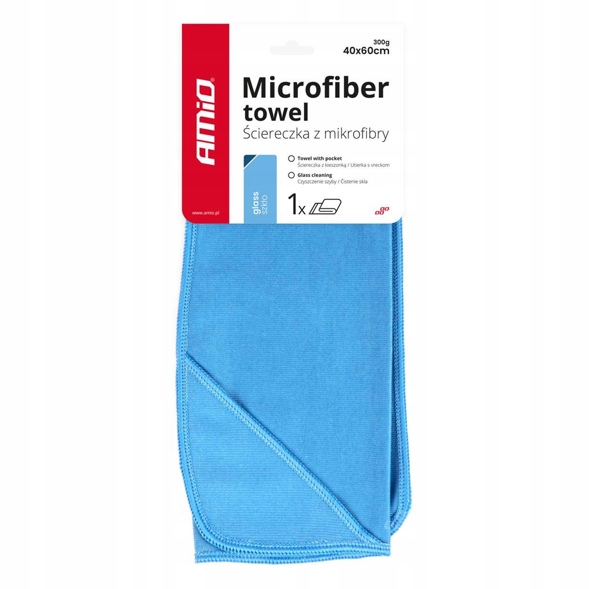 Ściereczka mikrofibra do mycia czyszczenia szyb okien luster 60x40
