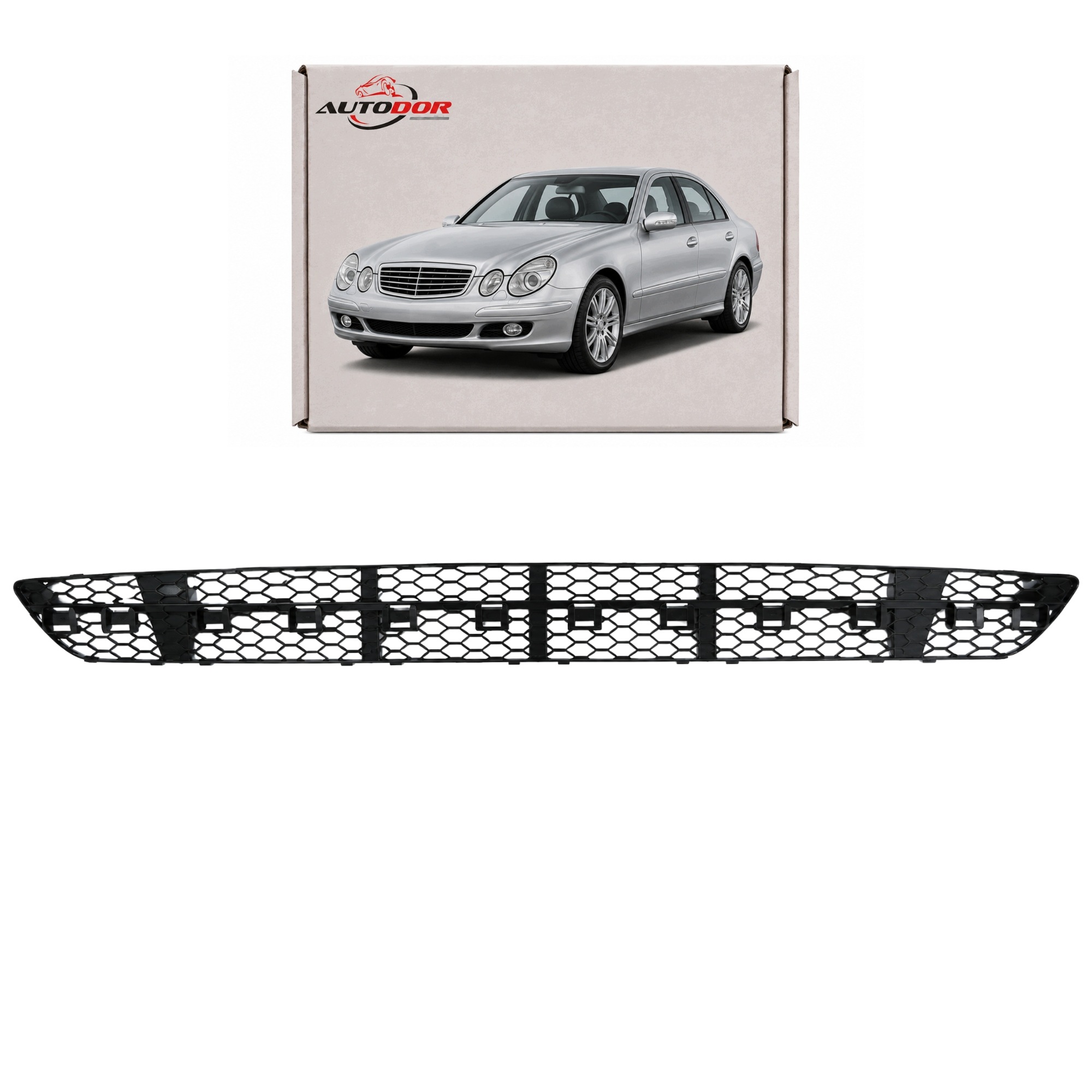 Mercedes W211 2002-2006 Avantgarde Atrapa Grilovací Lišta V Předním Nárazníku