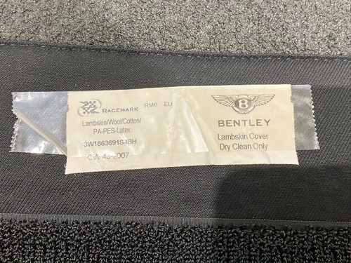 BENTLEY GT CABRIO mats floor mats 3W1863691 GRAY
