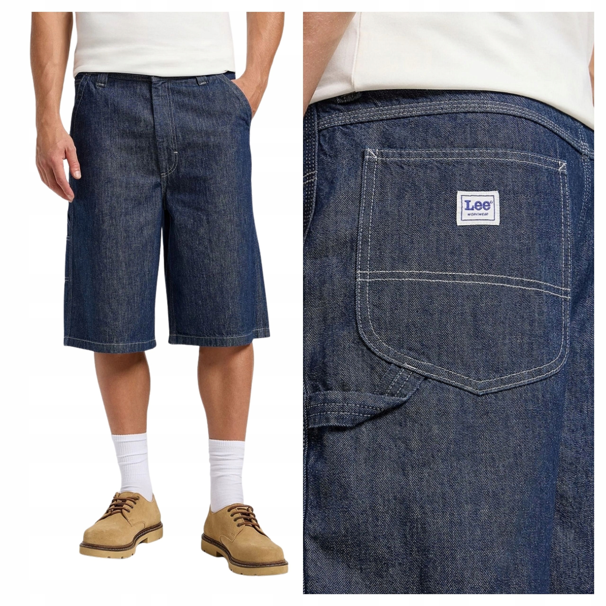 Kraťasy Lee Carpenter Skater Short Rinse Tmavě modré šortky W31