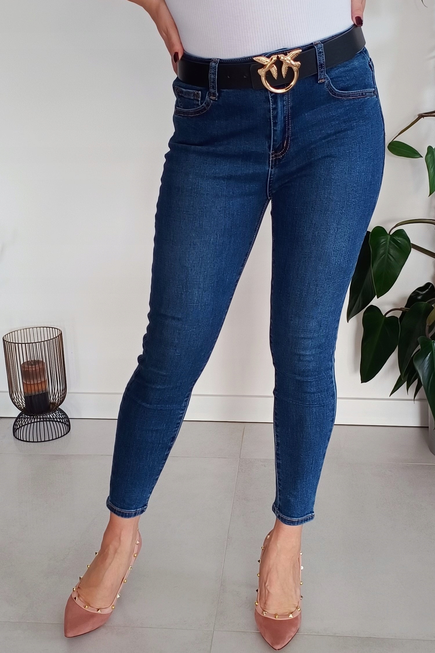 MODNE Spodnie Jeansy KOKARDA Wyszczuplające 46 / 3XL Marka inna