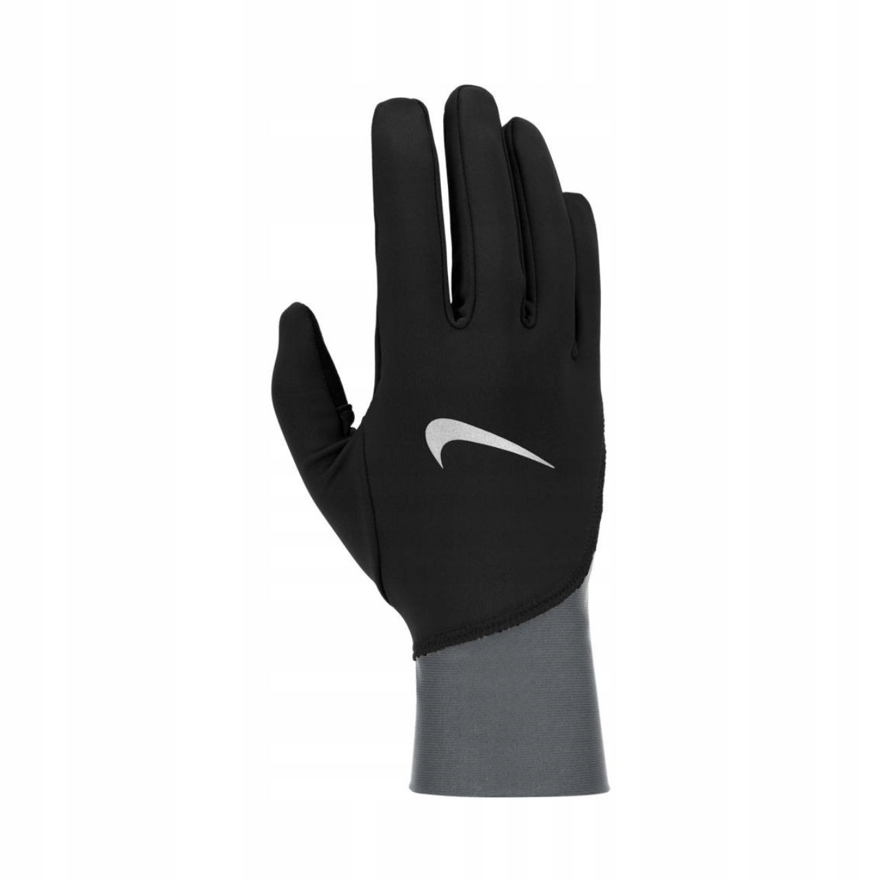 Běžecké rukavice Nike Pacer Midweight černo-šedé N1010535018 :L