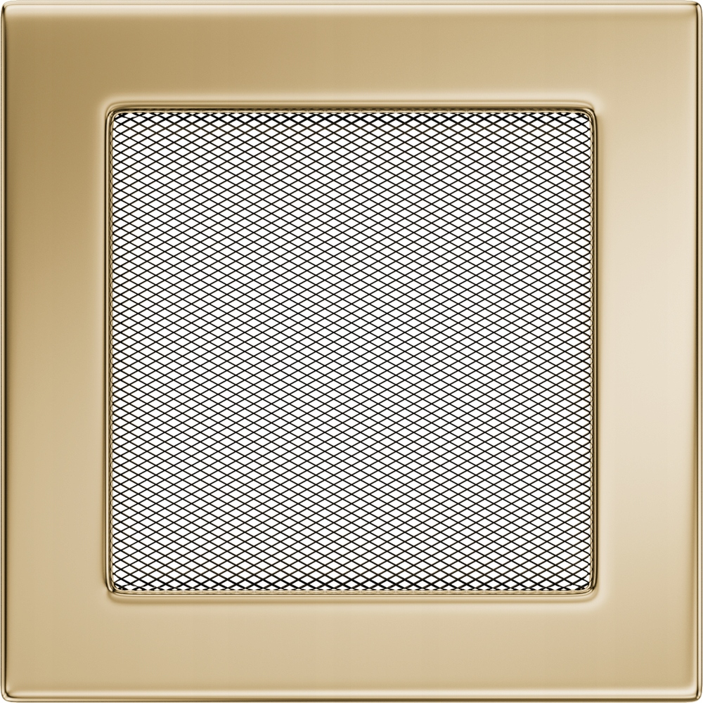 Krbová ventilačná mriežka 17x17 pozlátená