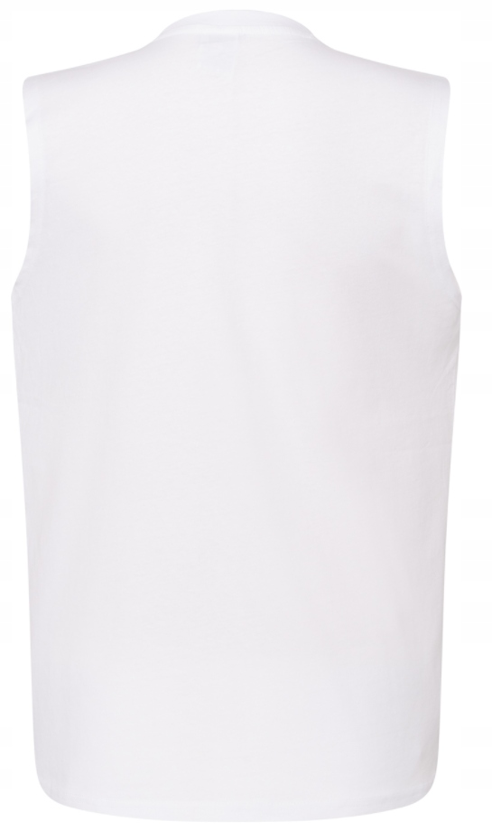 Certyfikowany Podkoszulek Bawełniany Tank Biel 2XL Płeć mężczyzna