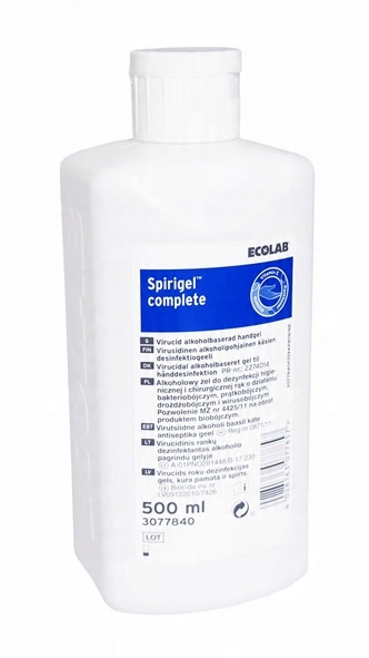 

Spirigel Complete żel do dezynfekcji rąk 500ml