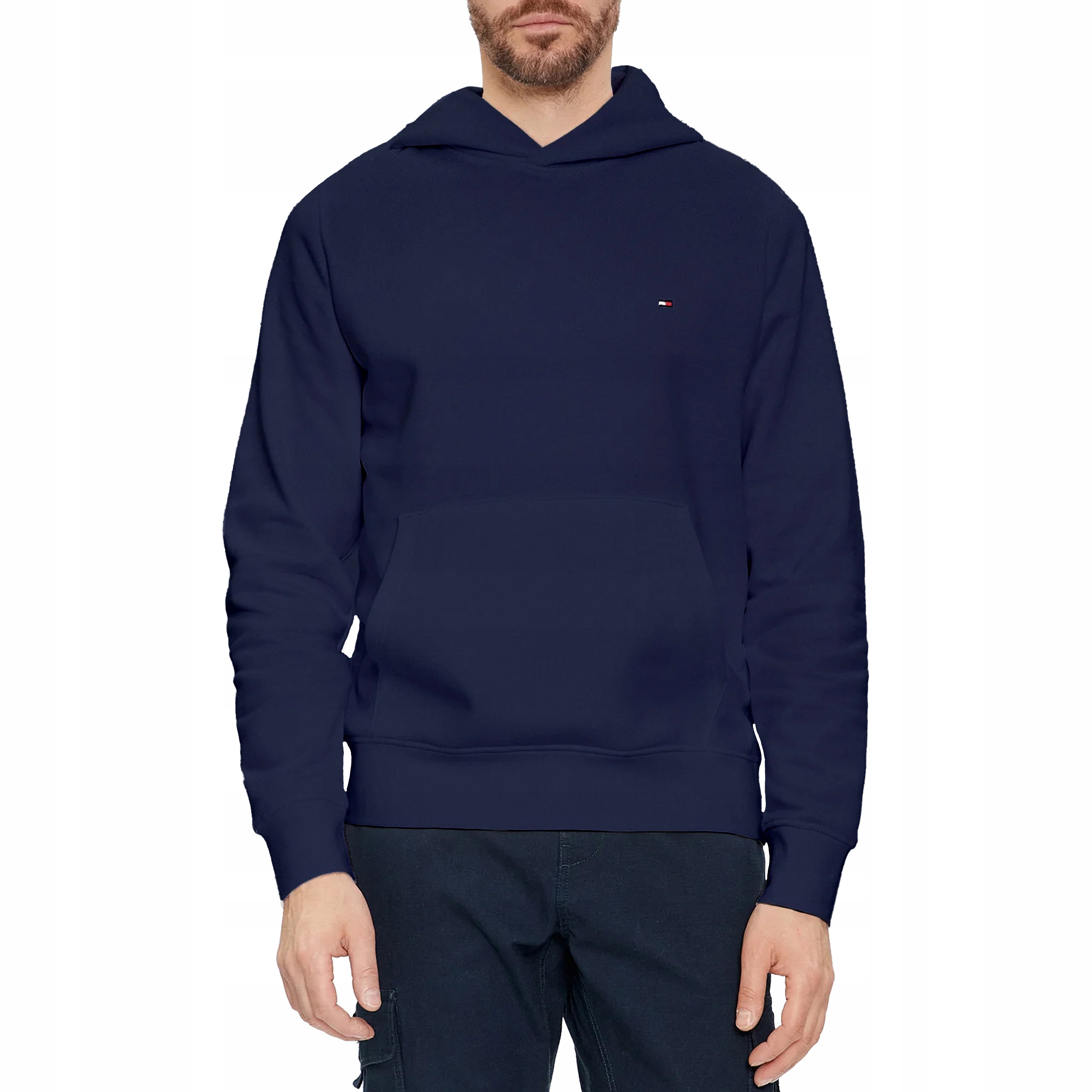 Pánská mikina Flag Logo Hoody Twilight Navy MW0MW34266C87