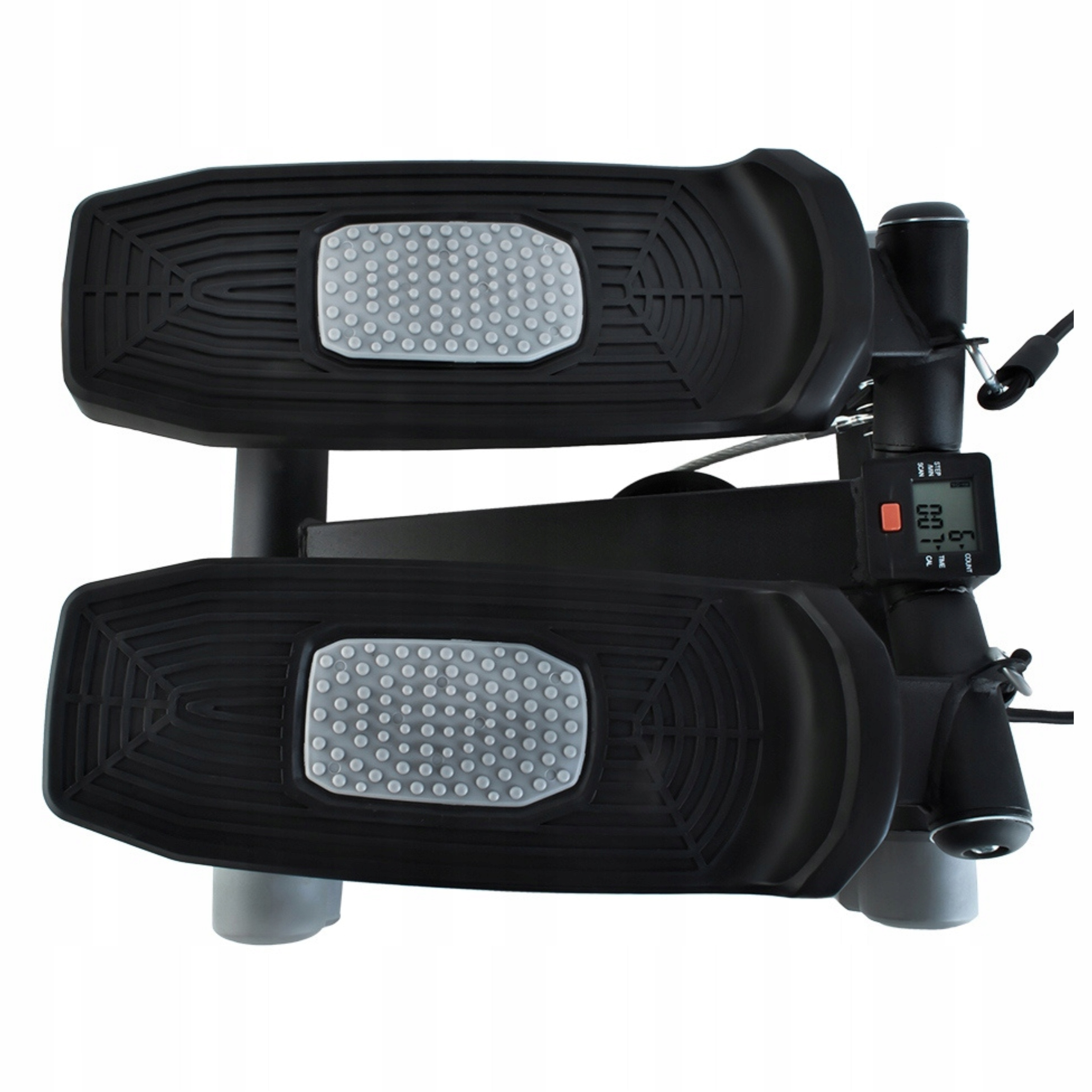 STEPPER SKRĘTNY 2W1 FITNESS DO ĆWICZEŃ AREOBIKU Z LINKAMI LICZNIK LCD 120KG Model STEPPER 2W1