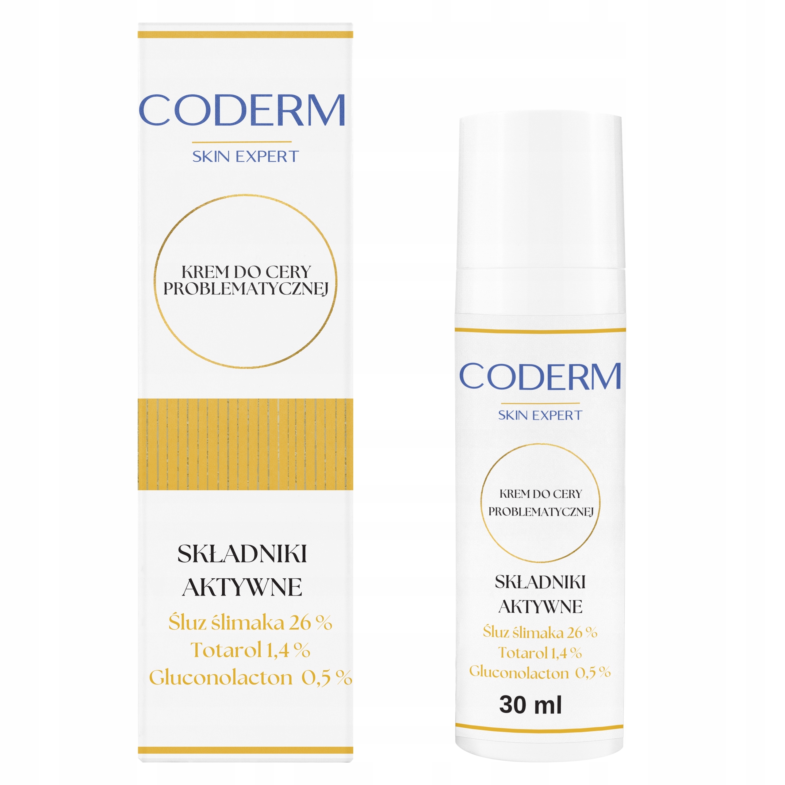 Coderm Krém pro problematickou pleť s hlemýždím slizem 26% 30 ml