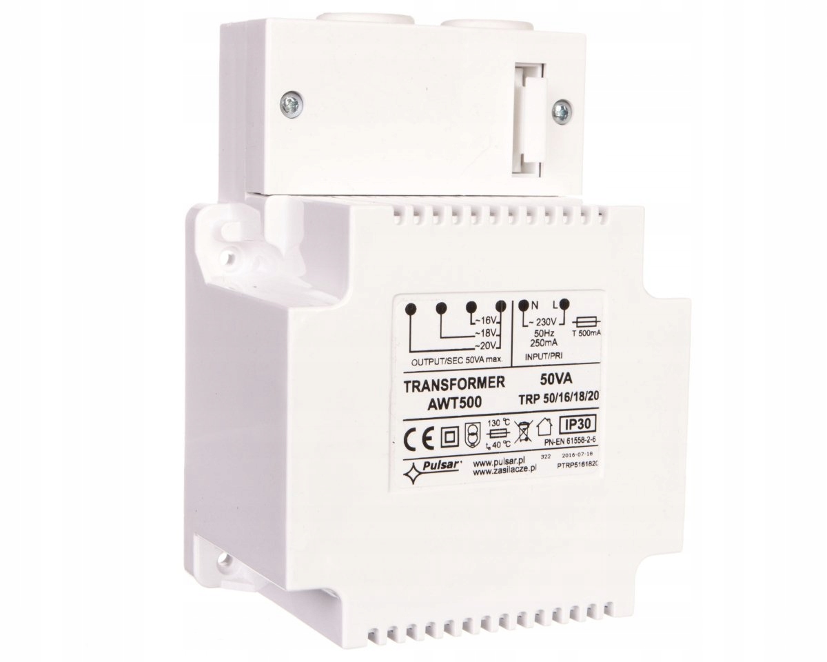 Zasilacz 230VAC TRP 50VA/16V/18V/20V AWT 500