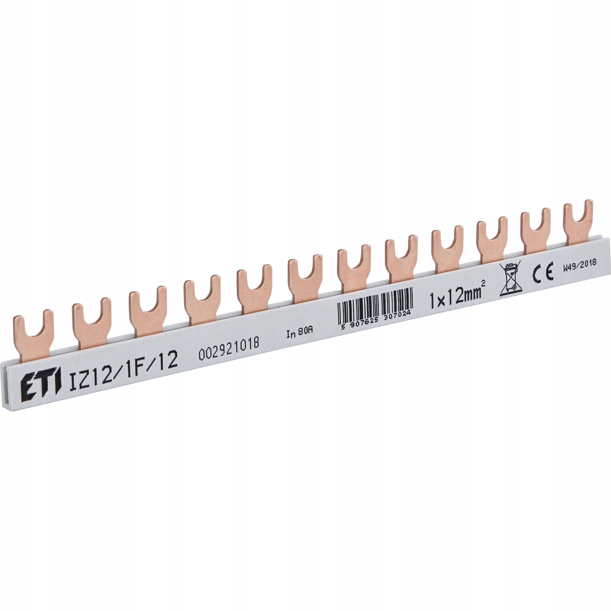 

Eti IZ12/1F/12 Izolowana szyna łączeniowa 1F 12mod