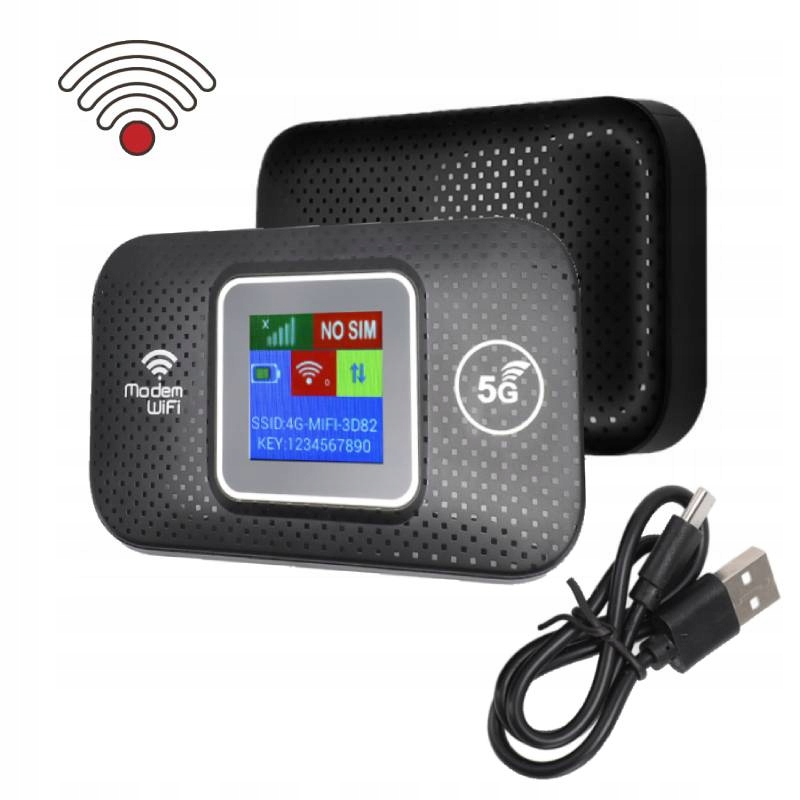 Mobilní Wifi Router Na Cestovní 4G Barevný Displej