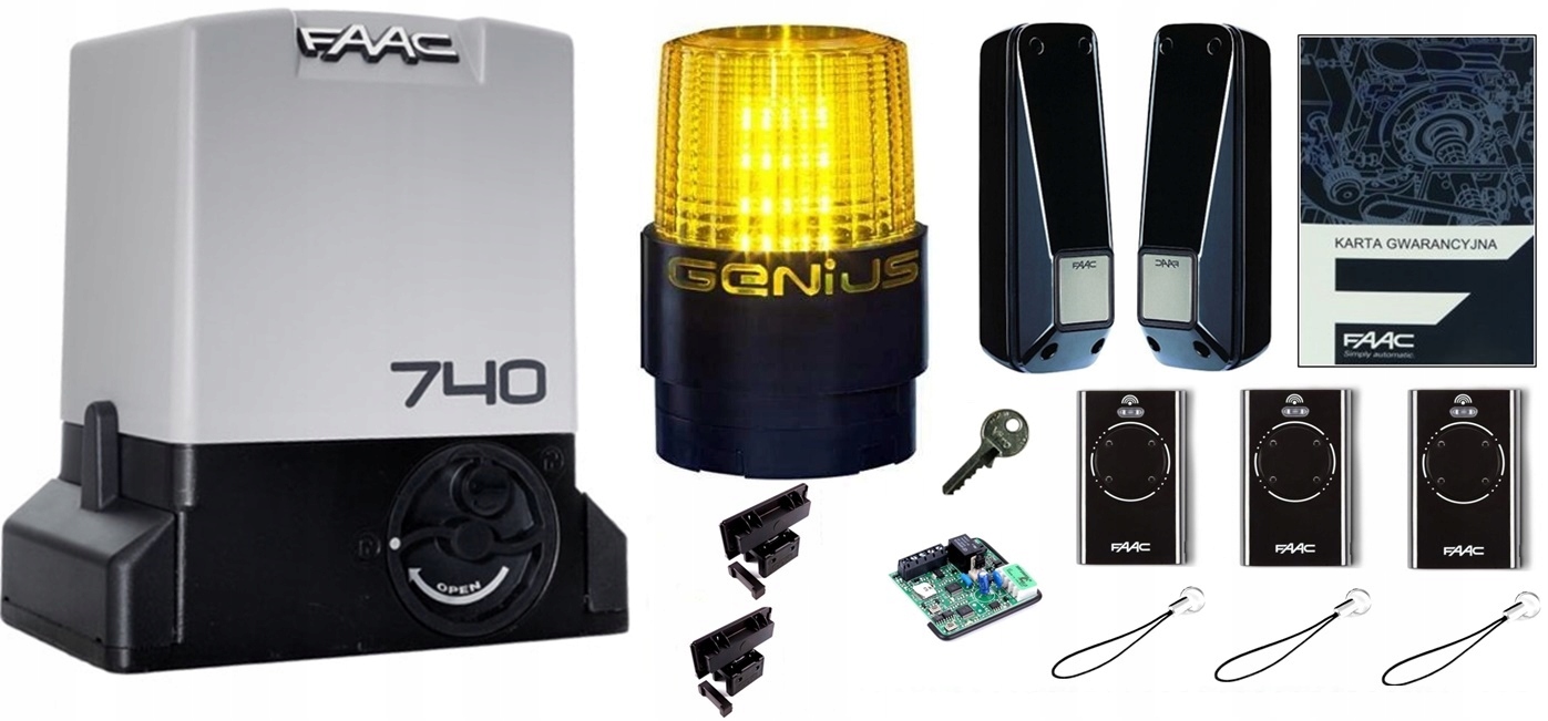 Napęd do bramy przesuwnej FAAC 741 - DO 900 KG