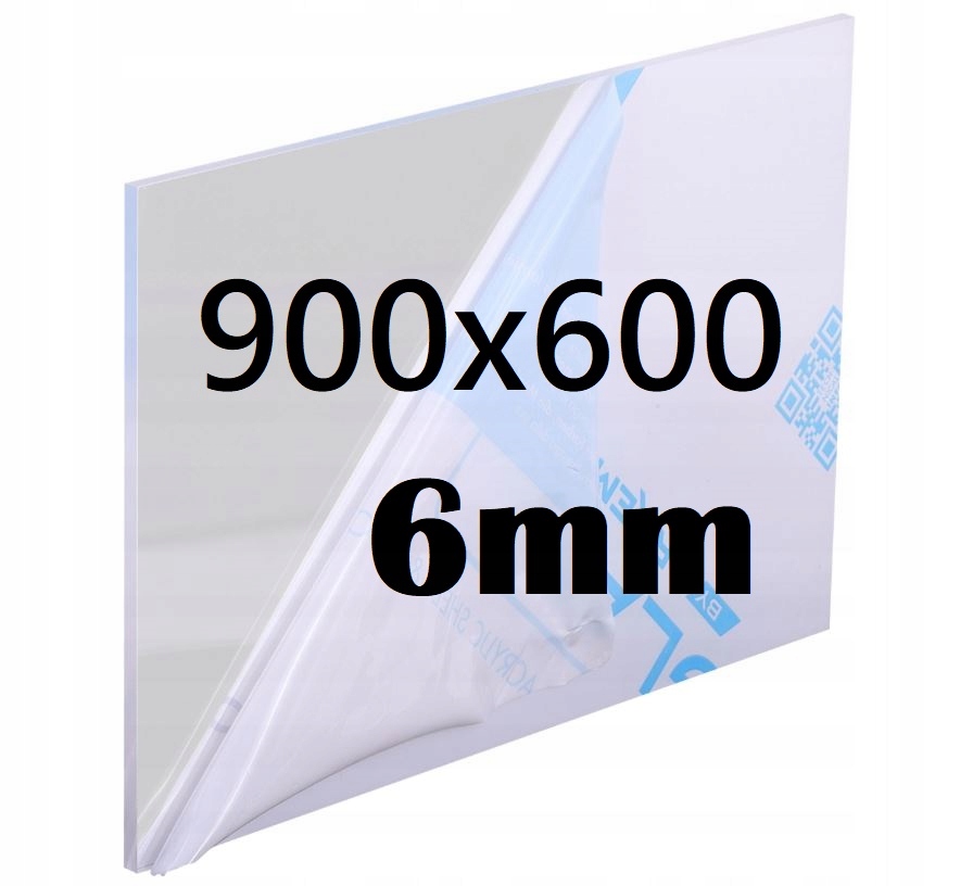 Plexi Plexi Plexi Plexa na míru 90 cm x 60 cm x 6 mm