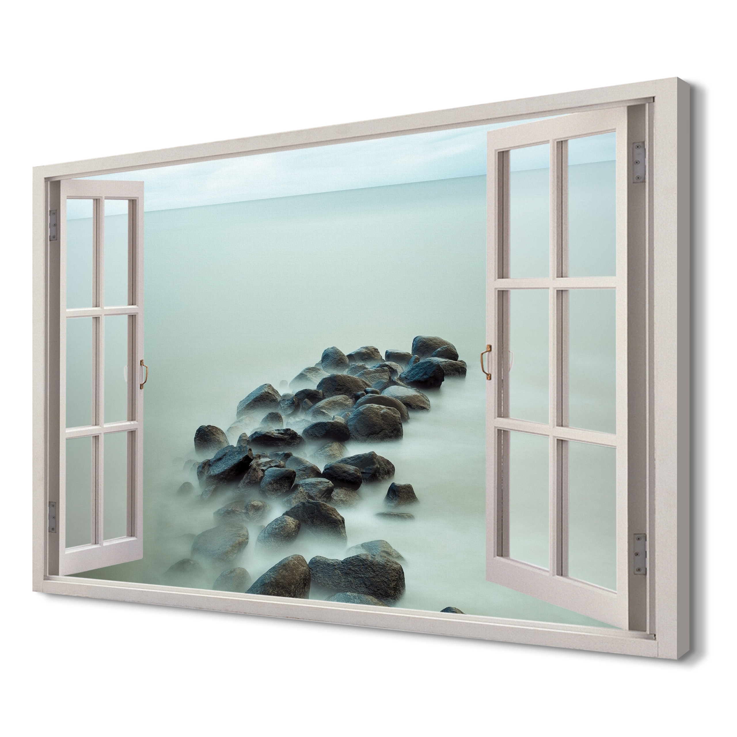

Skały Bałtyk Fotoobraz na płótnie 3d 120x80 mały