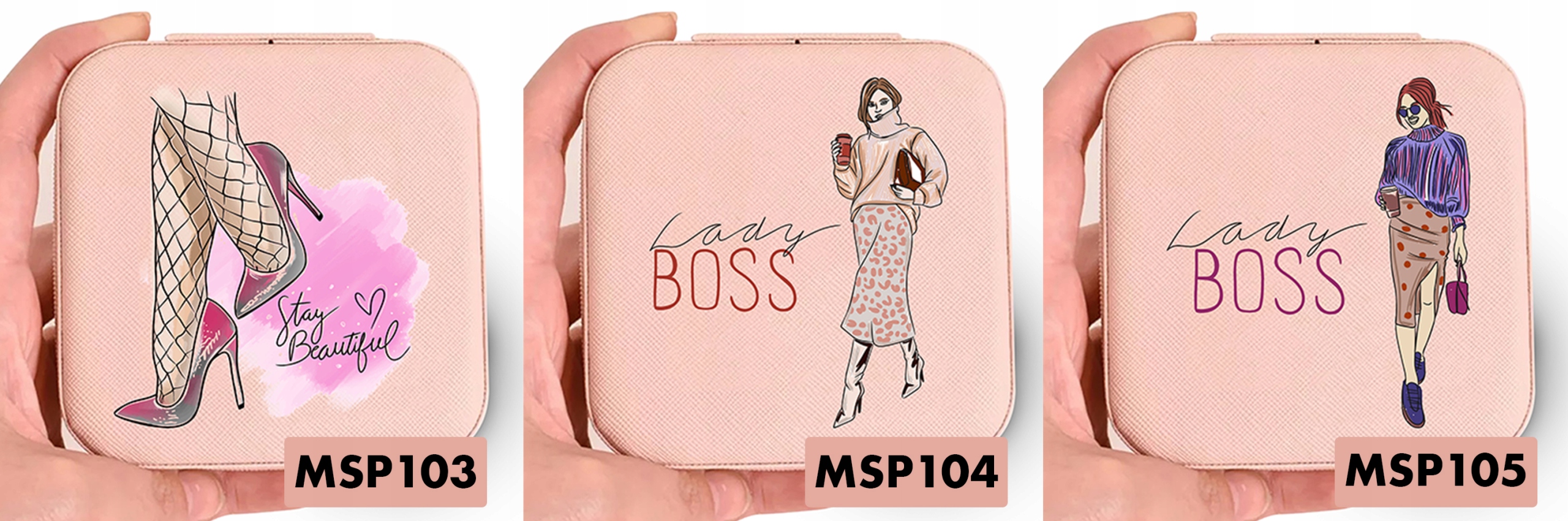 Pudełko Szkatułka Biżuterię Róż JUST GIRL BOSS Wz Marka inny