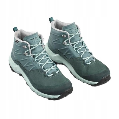 Quechua Buty turystyczne damskie wysokie wodoodporne r.37 turkusowe