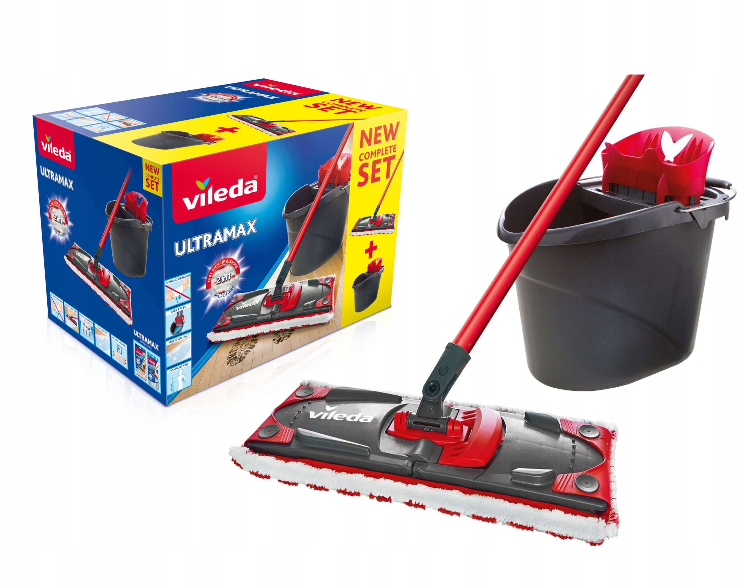 Levně Sada mopů Vileda Ultramax Box kbelík odšťavňovač