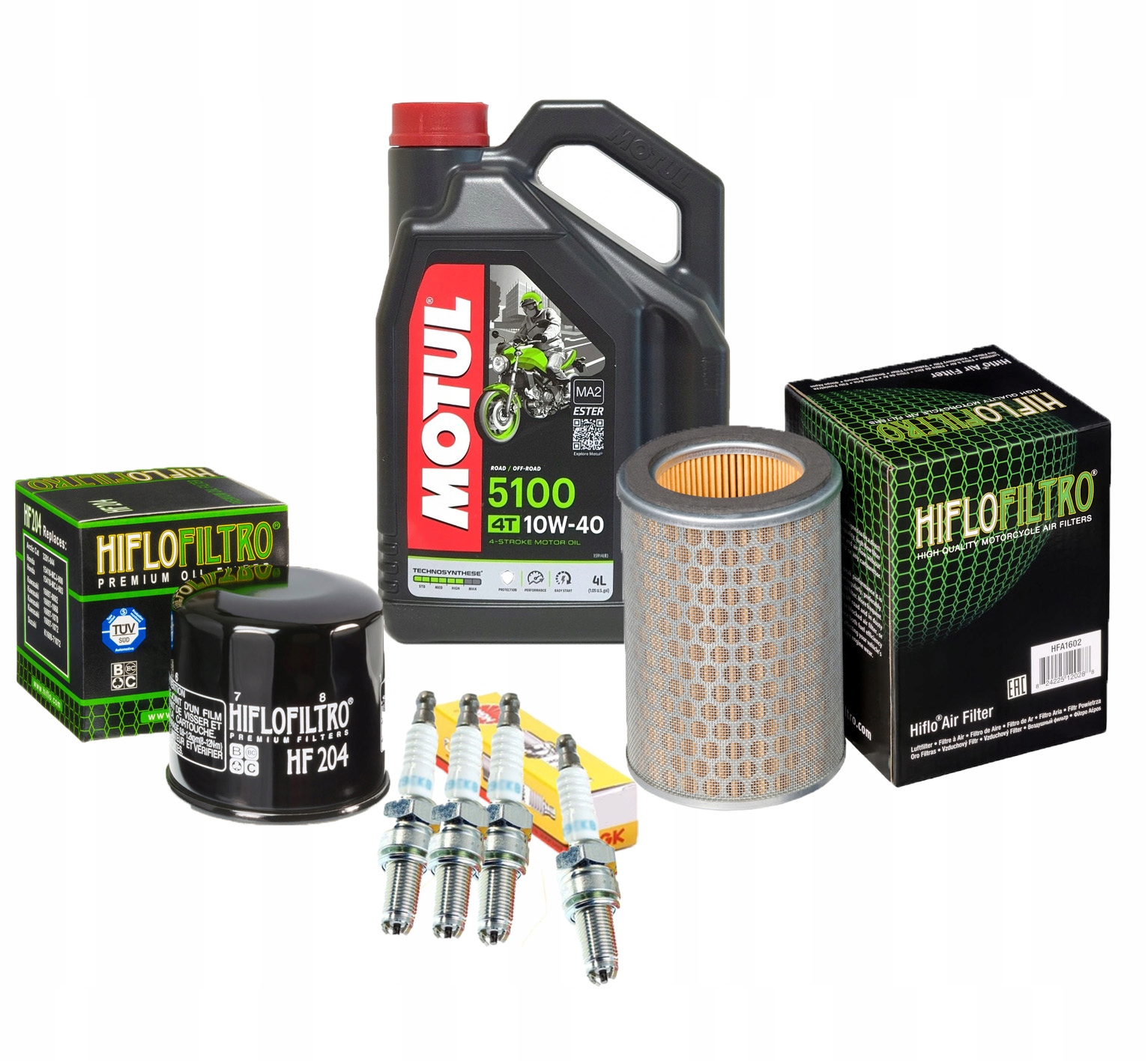 Filtry do HONDA CBF 600 PC38 04-07r Olej Motul 5100 10w40 Świece NGK
