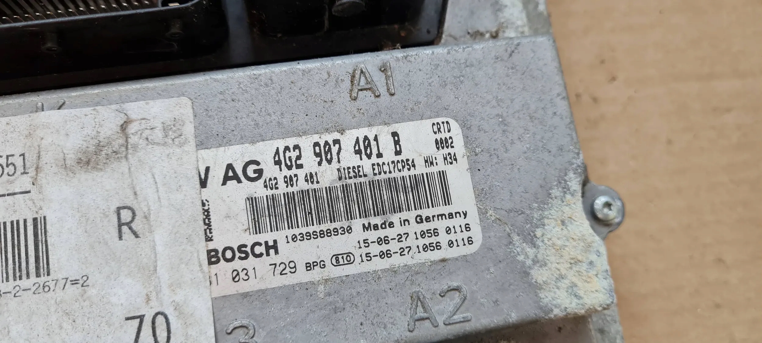 A6 C7 4G LIFT computer control unit of the engine 3.0 TDI CRT 4G2907401B