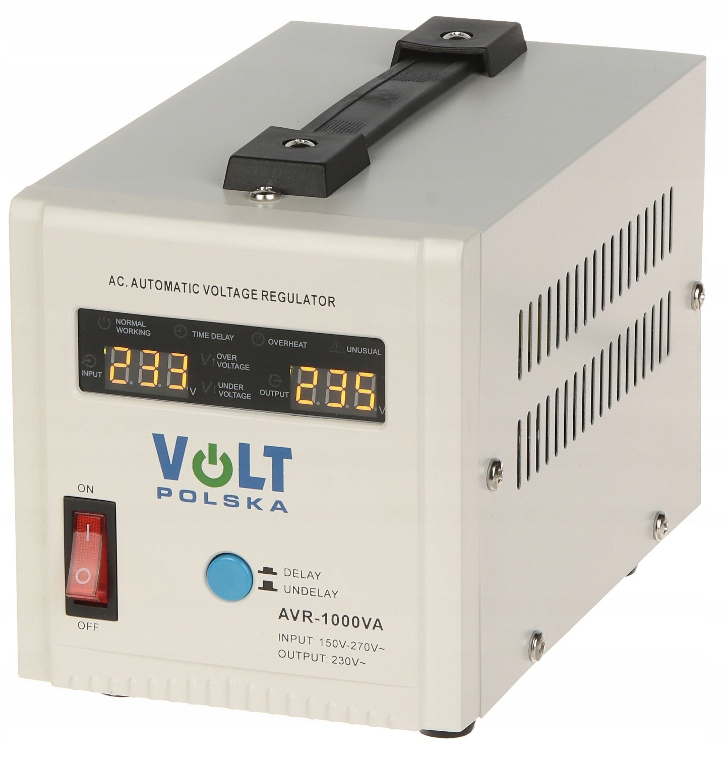 Stabilizator napięcia sieciowego AVR-1000VA Volt Polska-Zdjęcie-0