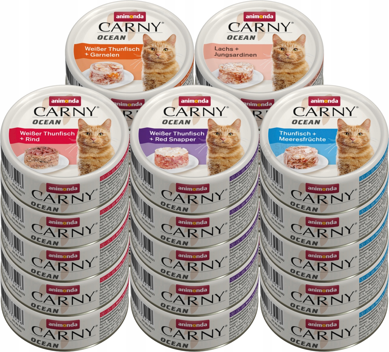 Animonda Kočka Carny Ocean Set plechovek 30x80g mix chutí