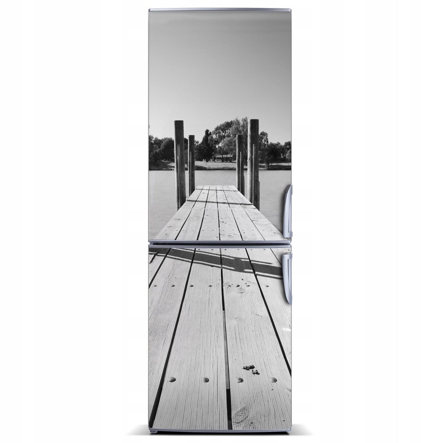 

Tapeta magnetyczna lodówkę Drewniane molo 60x180