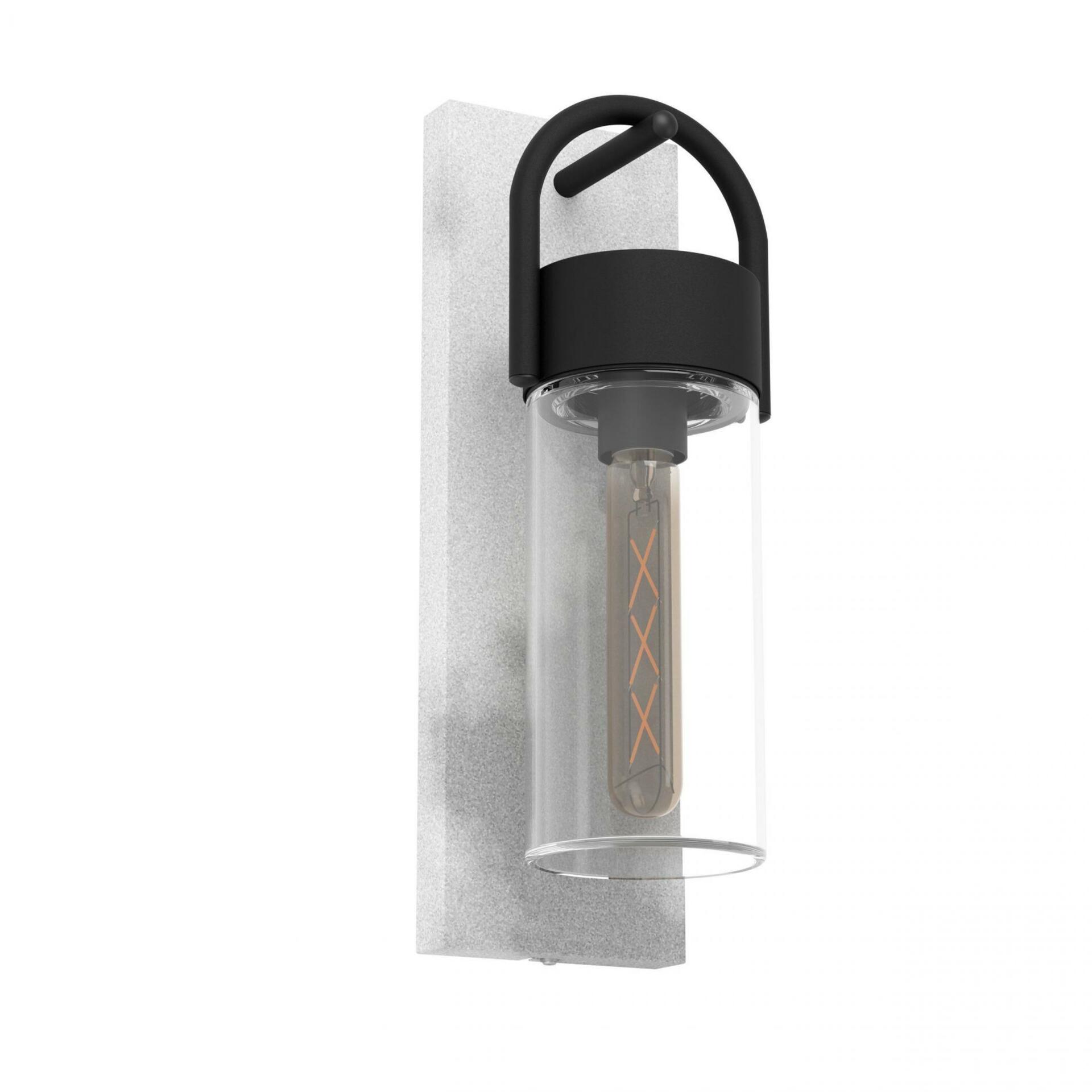 Venkovní nástěnné svítidlo Eglo Carraro E27 IP44 šedé