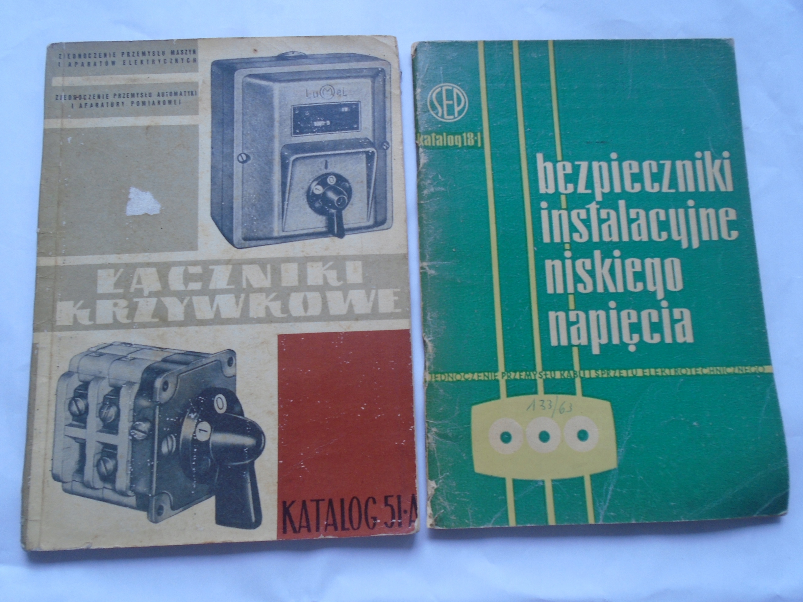 ŁĄCZNIKI KRZYWKOWE KATALOG ŁK-15 APARATURA + BEZPIECZNIK NISKIEGO NAPIĘCIA