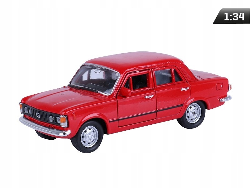 Model 1:34, PRL FIAT 125p, czerwony (A884F125C)