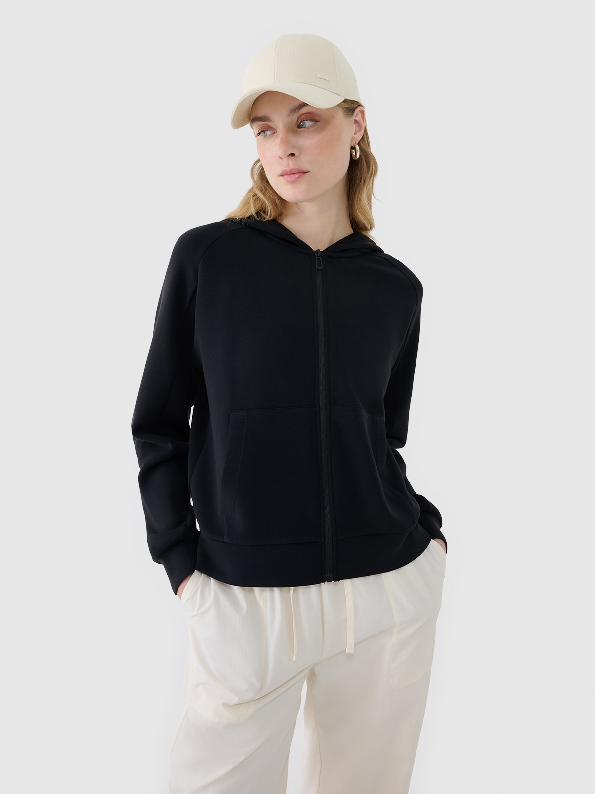 Tepláková Mikina 4F Rozepínací S Kapucí S TSWSF1577 SS25