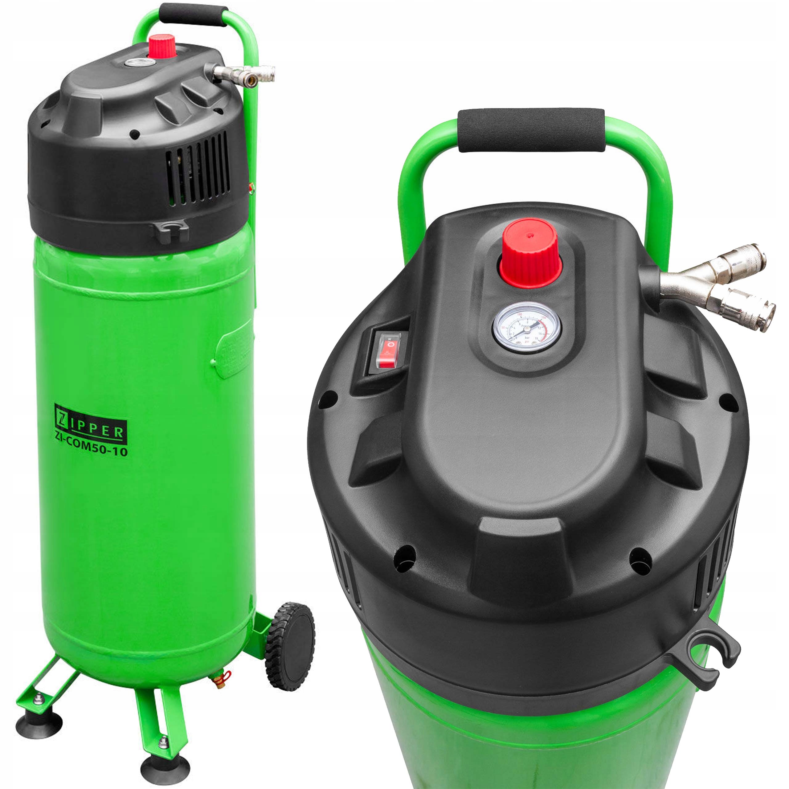 KOMPRESOR SPRĘŻARKA POWIETRZA 50L ZIPPER 1-CYLINDR