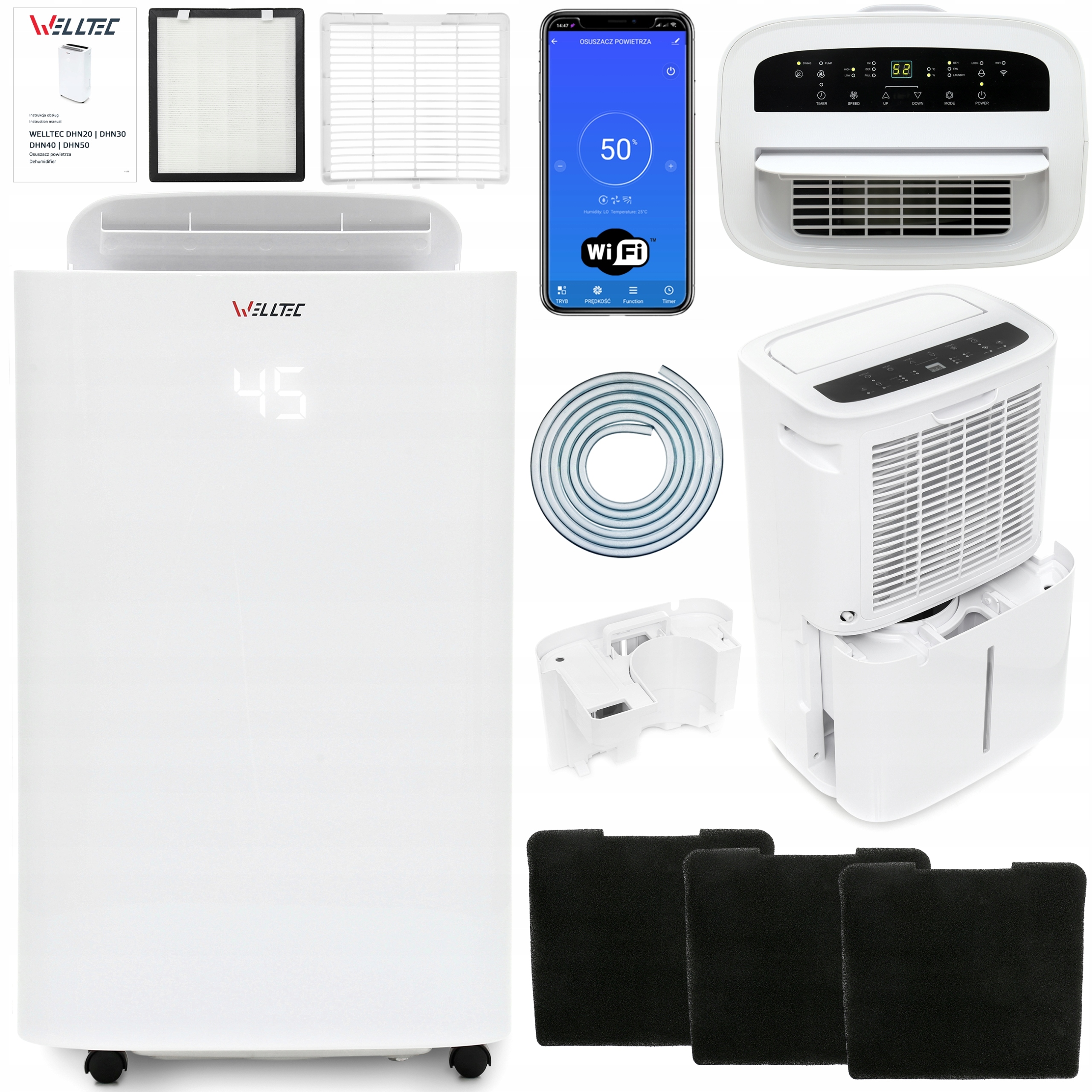 OSUSZACZ WELLTEC DHN40 | do 80 m2 | HEPA H13