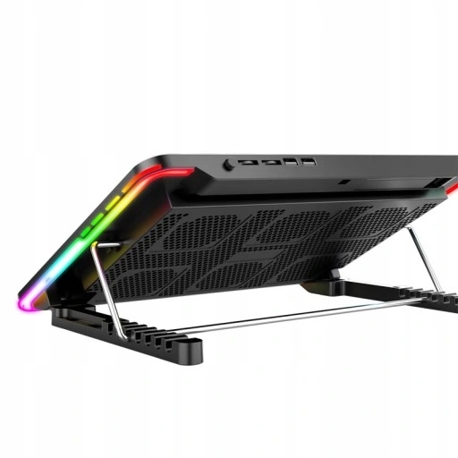 PODSTAWKA PODKŁADKA CHŁODZĄCA POD LAPTOPA RGB Liczba wbudowanych wentylatorów 6 szt.