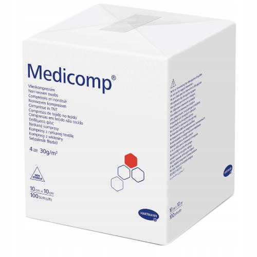 Medicomp Kompresy niejałowe 10cm x 10cm 100 szt.