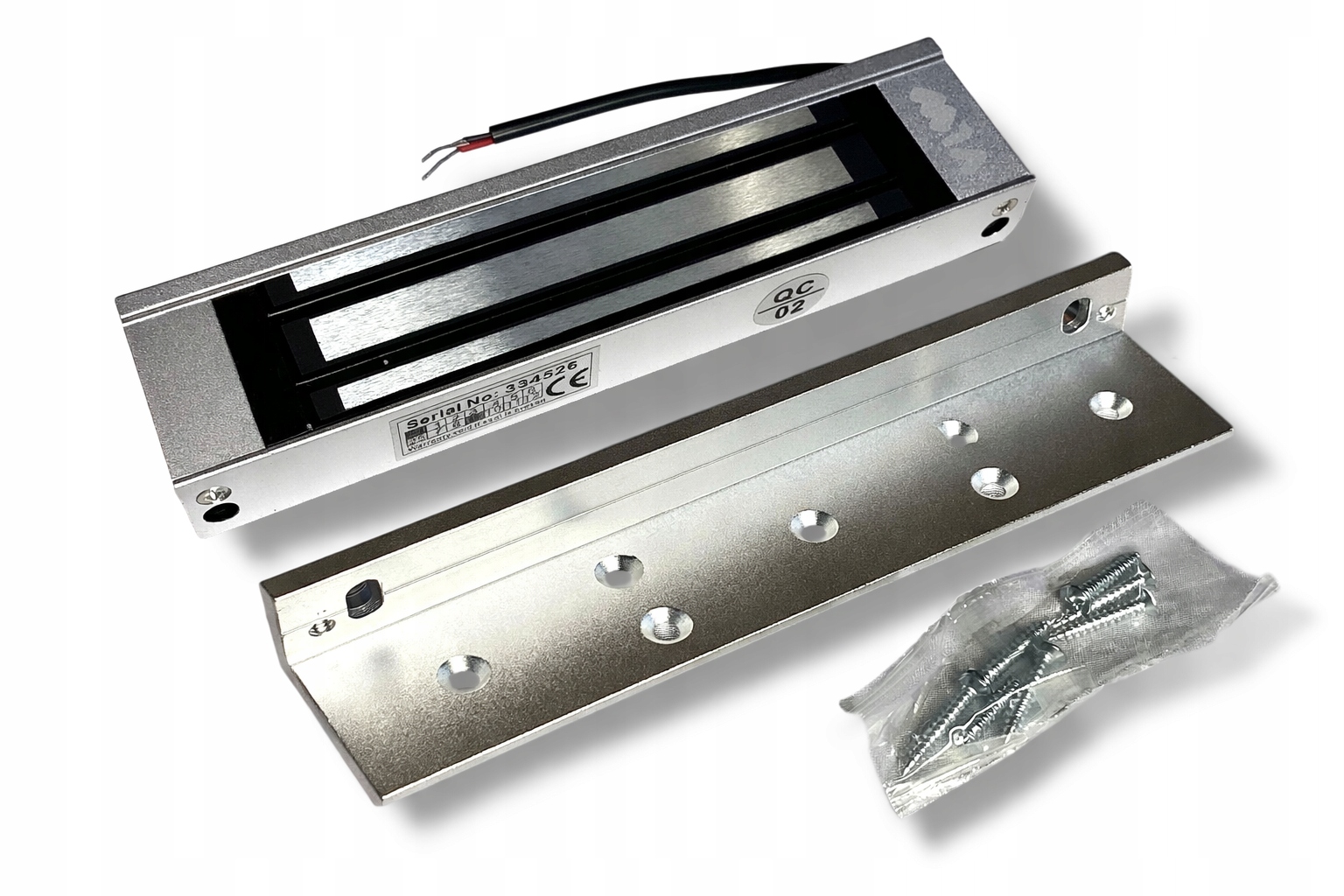 Zestaw montażowy Zwora magnetyczna ZW-180 Uchwyt ZW-180L kontrola dostępu