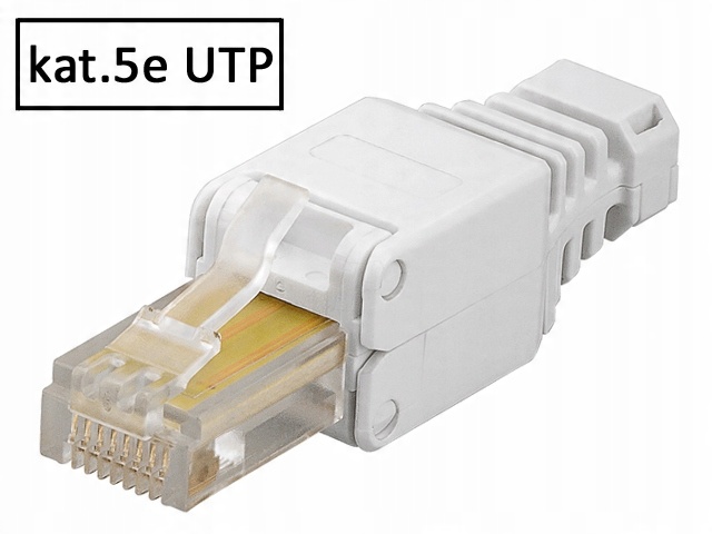 

Wtyk RJ45/8P8C Utp kat.5e AWG23-26 beznarzędziowy