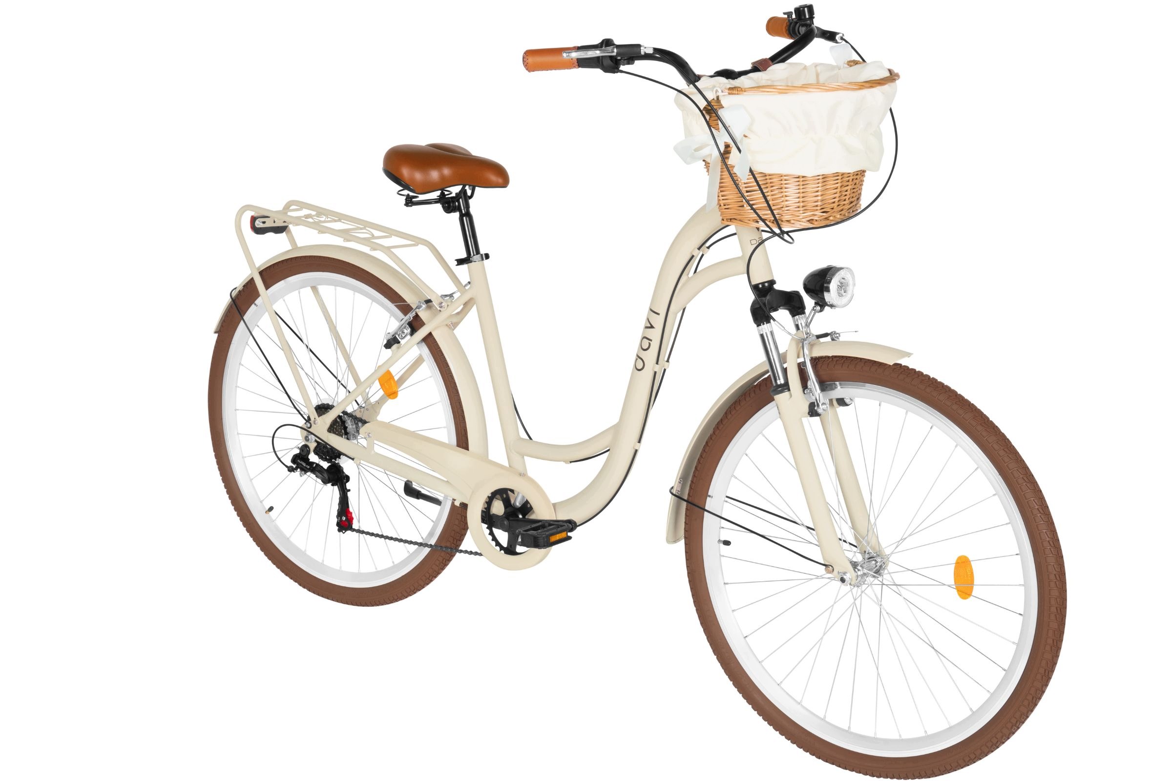 Rower Miejski Damski 28 Cali Damka Davi Maria Shimano Rama 18" Alu Kosz