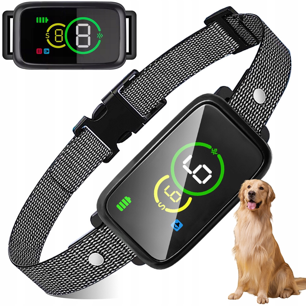 Levně Elektrický Protištěkací Obojek Pro Psa Se 4 Úrovněmi Tréninku IP67