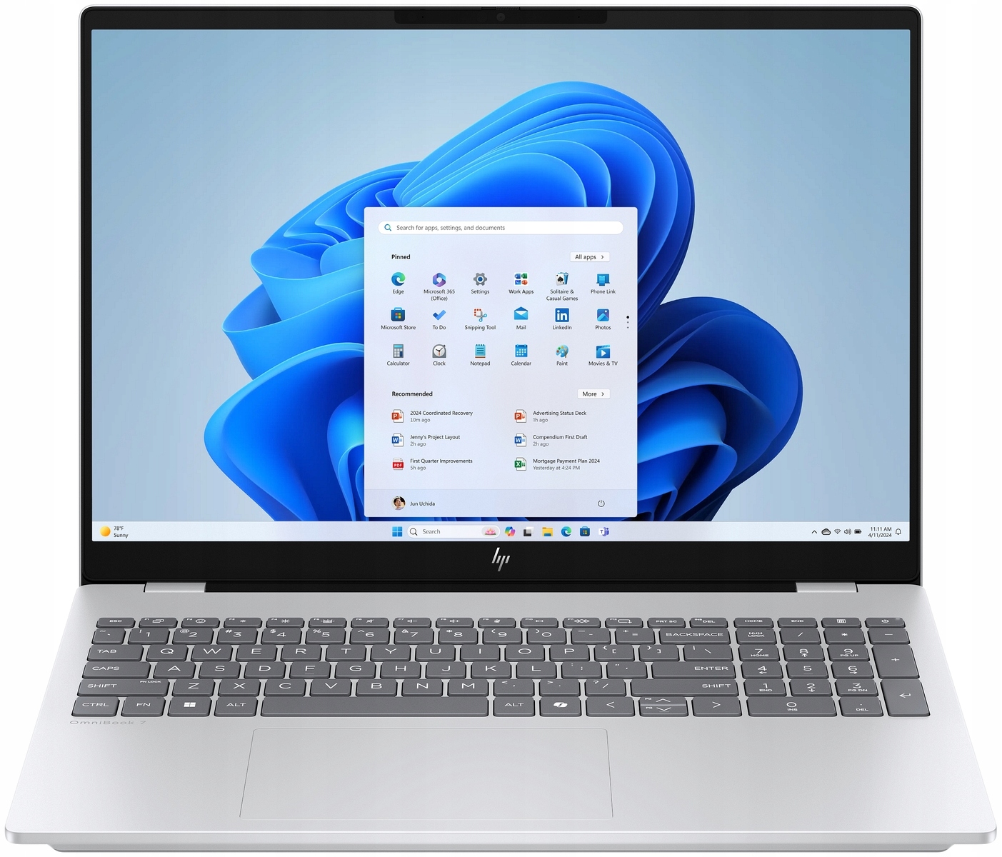 Dotyk Hp OmniBook 7 16 2K Oled 120Hz Intel Ultra 7 255H 32GB Rtx 4050 Win11