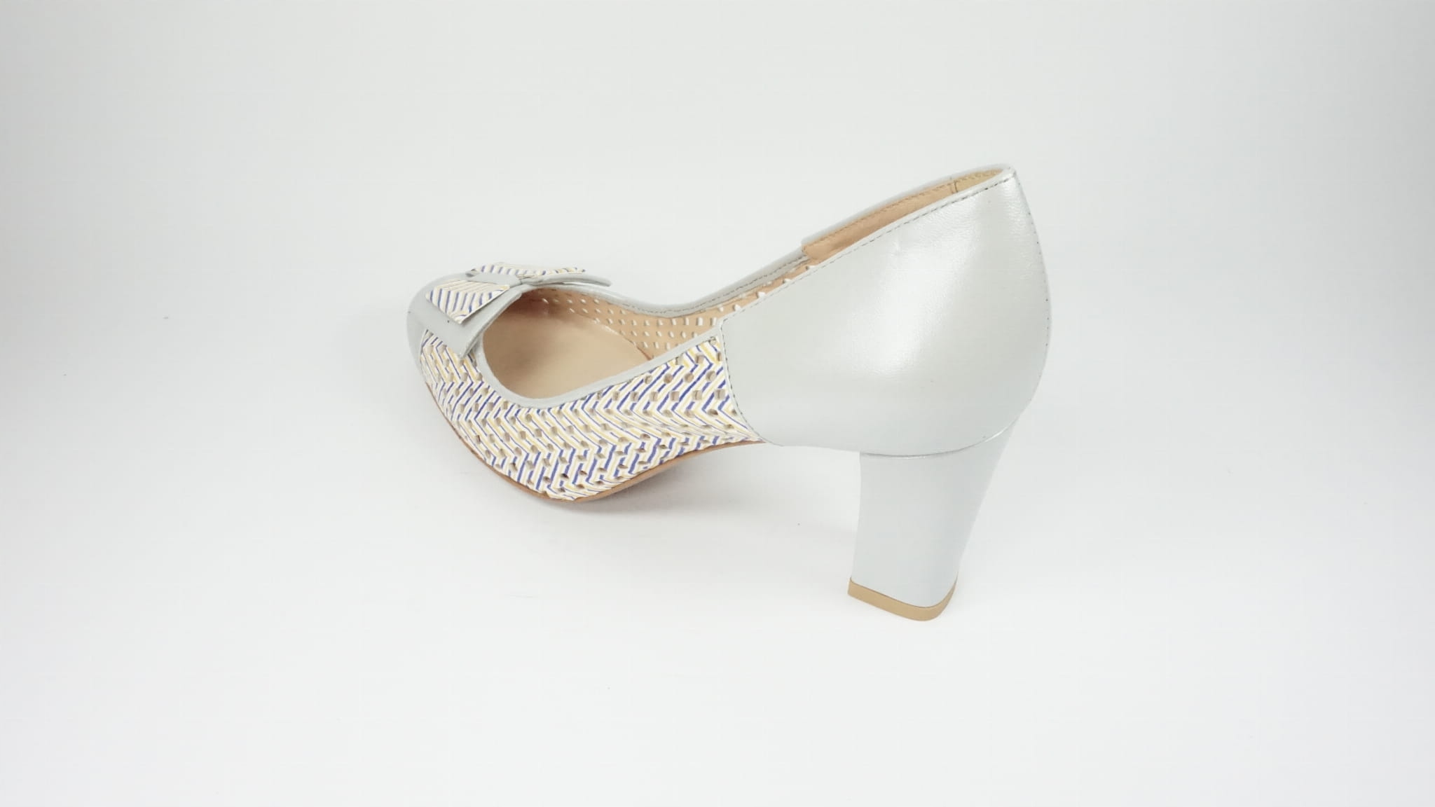 Czółenka damskie Baldowski W00037 szary R37 Wzór dominujący inny wzór