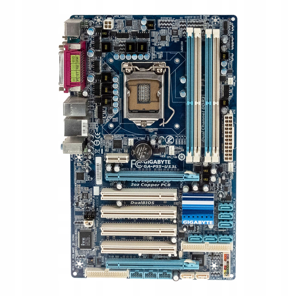 Gigabyte GA-P55-US3L Socket LGA1156 DDR3 PCIe Pci Atx