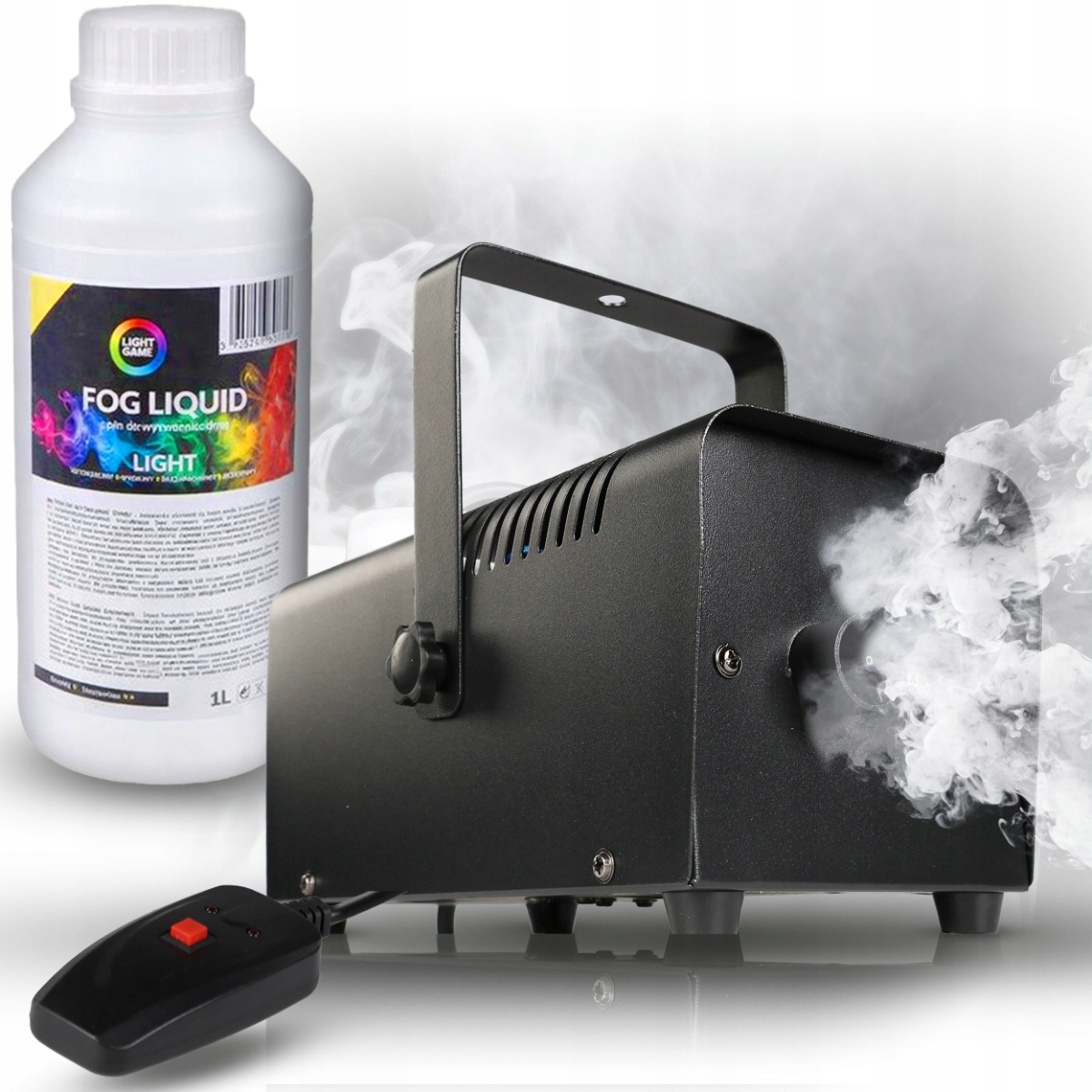 Wytwornica Dymu Mgły Zadymiarka Maszyna Do Dymu Mała Mocna Pilot Płyn