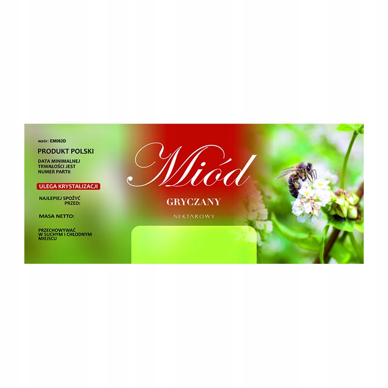 

Etykieta na miód gryczany EM062D duże