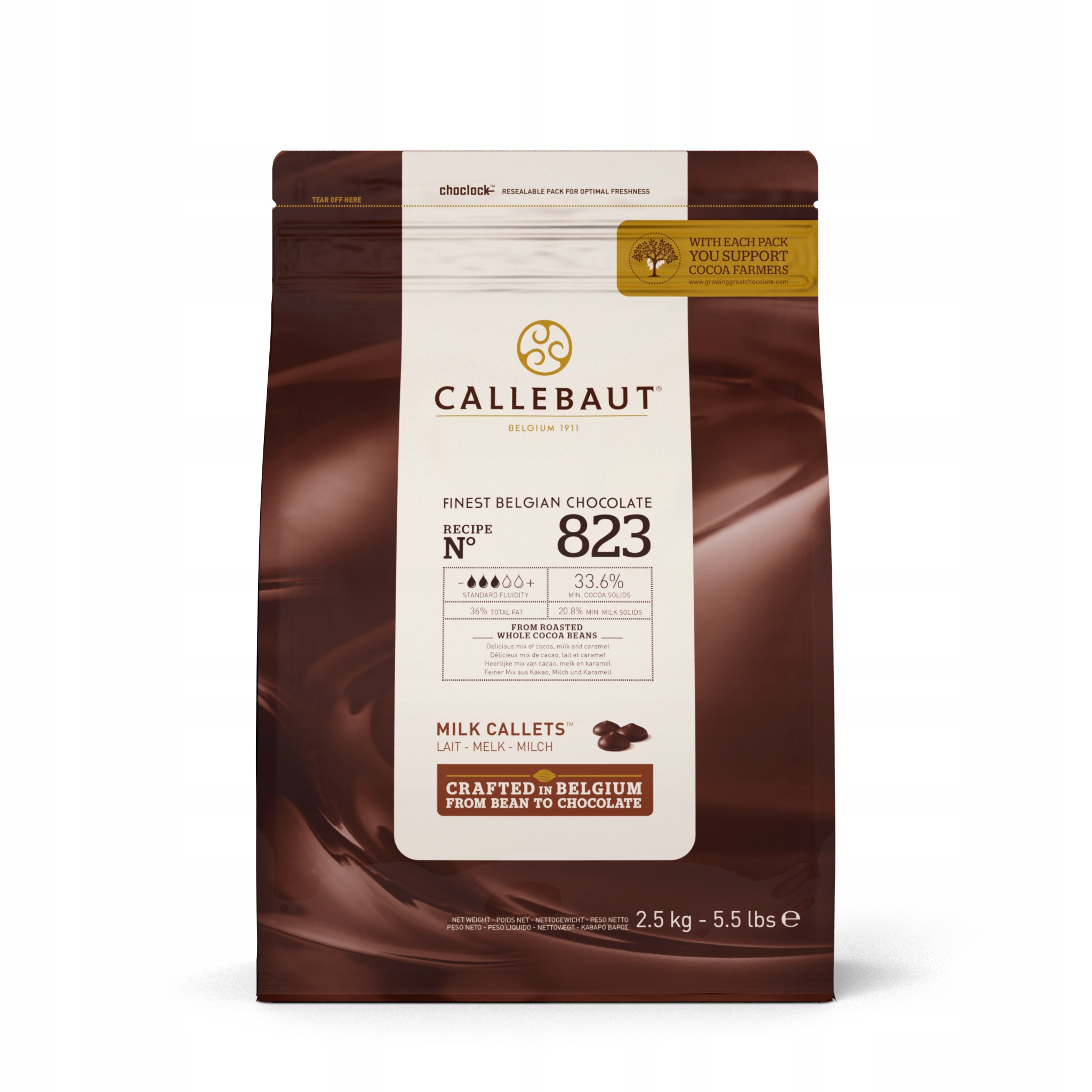 Levně Čokoláda v pastilkách 33,6% Barry Callebaut 823 k pití 2,5 kg