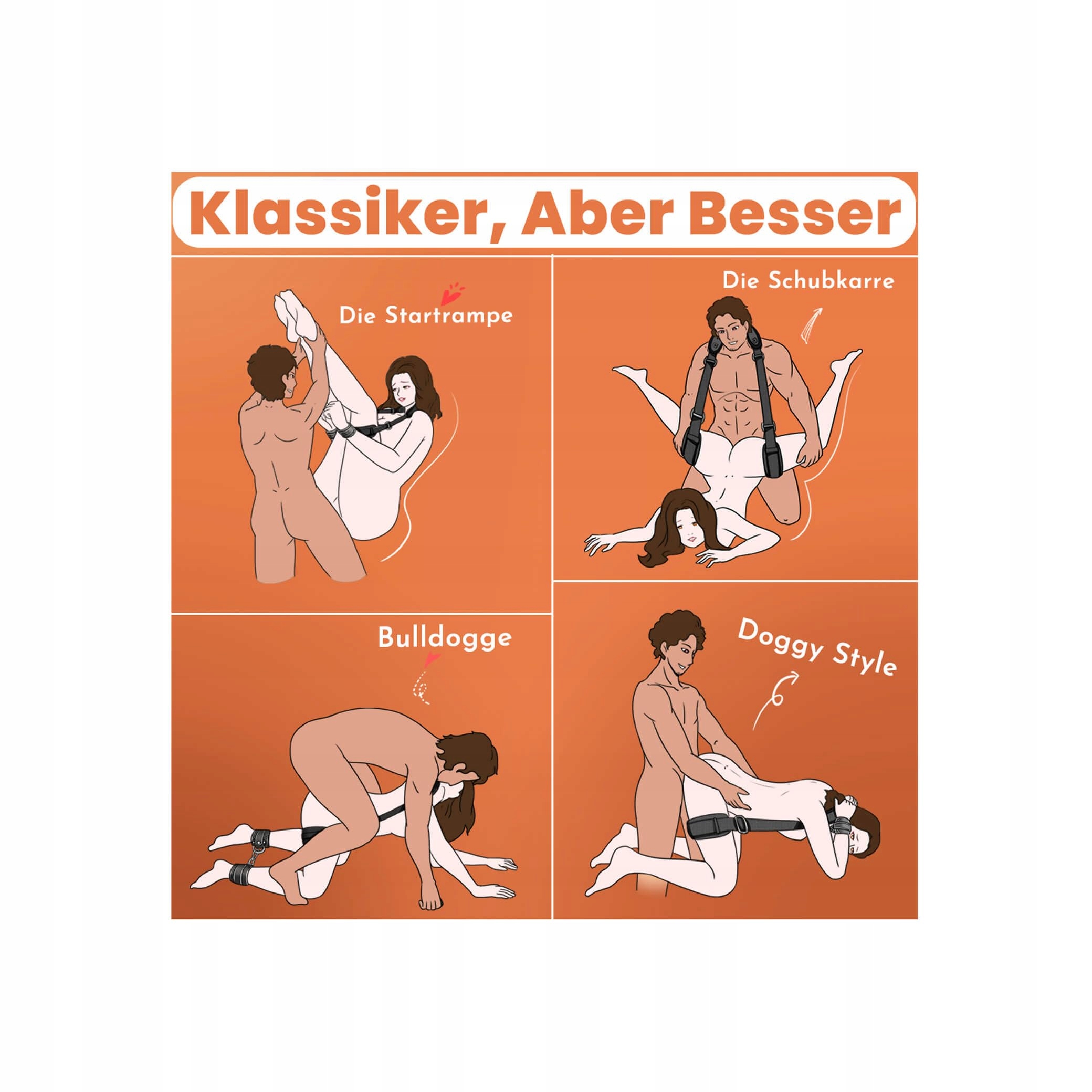 BDSM Zestaw Bondage Dla Par Kajdanki Opaski Na Uda Zaciski Na Sutki — miniatura 3