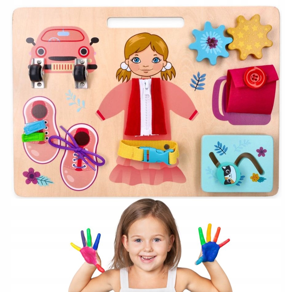 

Sensoryczna tablica manipulacyjna dla dzieci