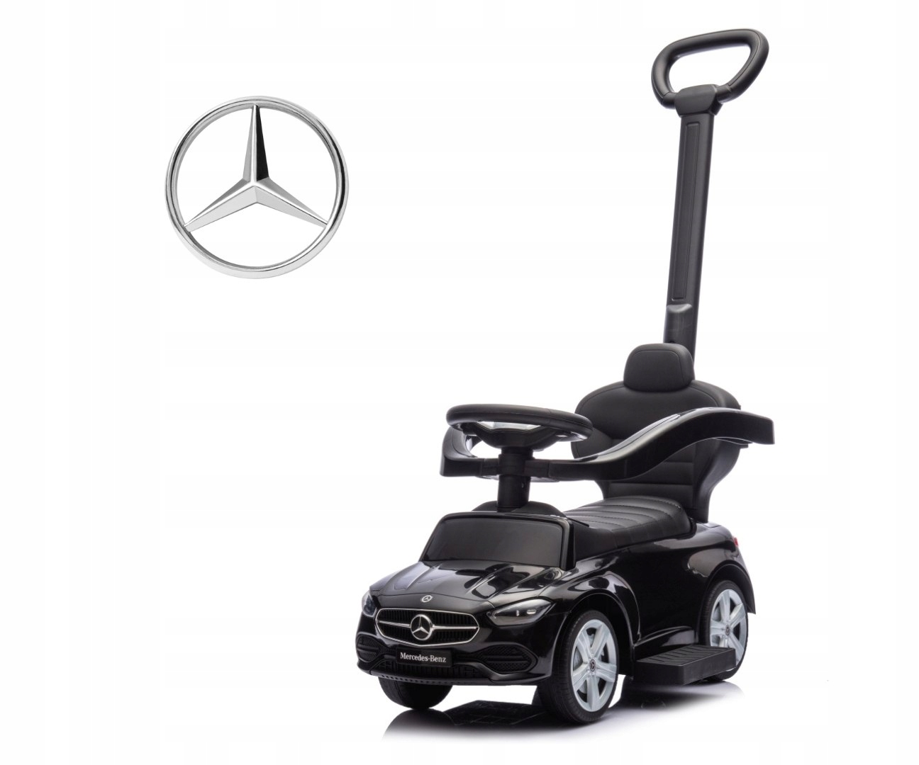 Milly Mally Pojazd z rączką Mercedes C-Class Black
